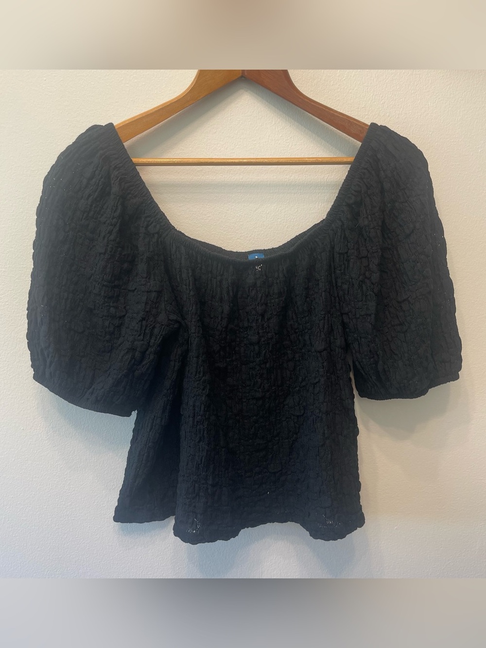 Old Navy Babydoll Lace Puff Sleeve Top Goth Vampire S